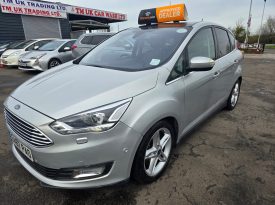 Ford C-Max 1.0 Petrol 2017(67) Manual Eco Boost Titanium X Euro 6 Fixed Panorama Roof 5dr ULEZ Free PCO Ready (UK Model, Finance Available)