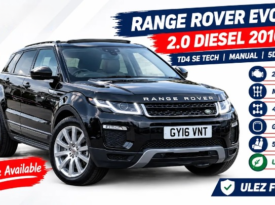 Land Rover Range Rover Evoque 2.0 Diesel 2016(16) Manual TD4 SE Tech SUV 5dr 4WD Glass Roof Panel Euro 6 ULEZ Free (UK Model, Finance Available)
